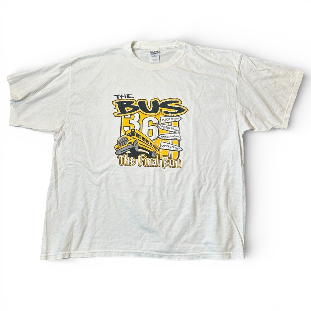 Jerome Bettis The Bus Final Run 2XL Vintage Graphic T-Shirt 2006 Super Bowl XL
